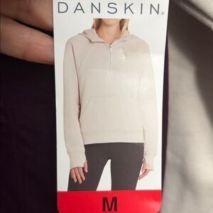 Mixed Rib Cozy Half Zip Hoodie Top